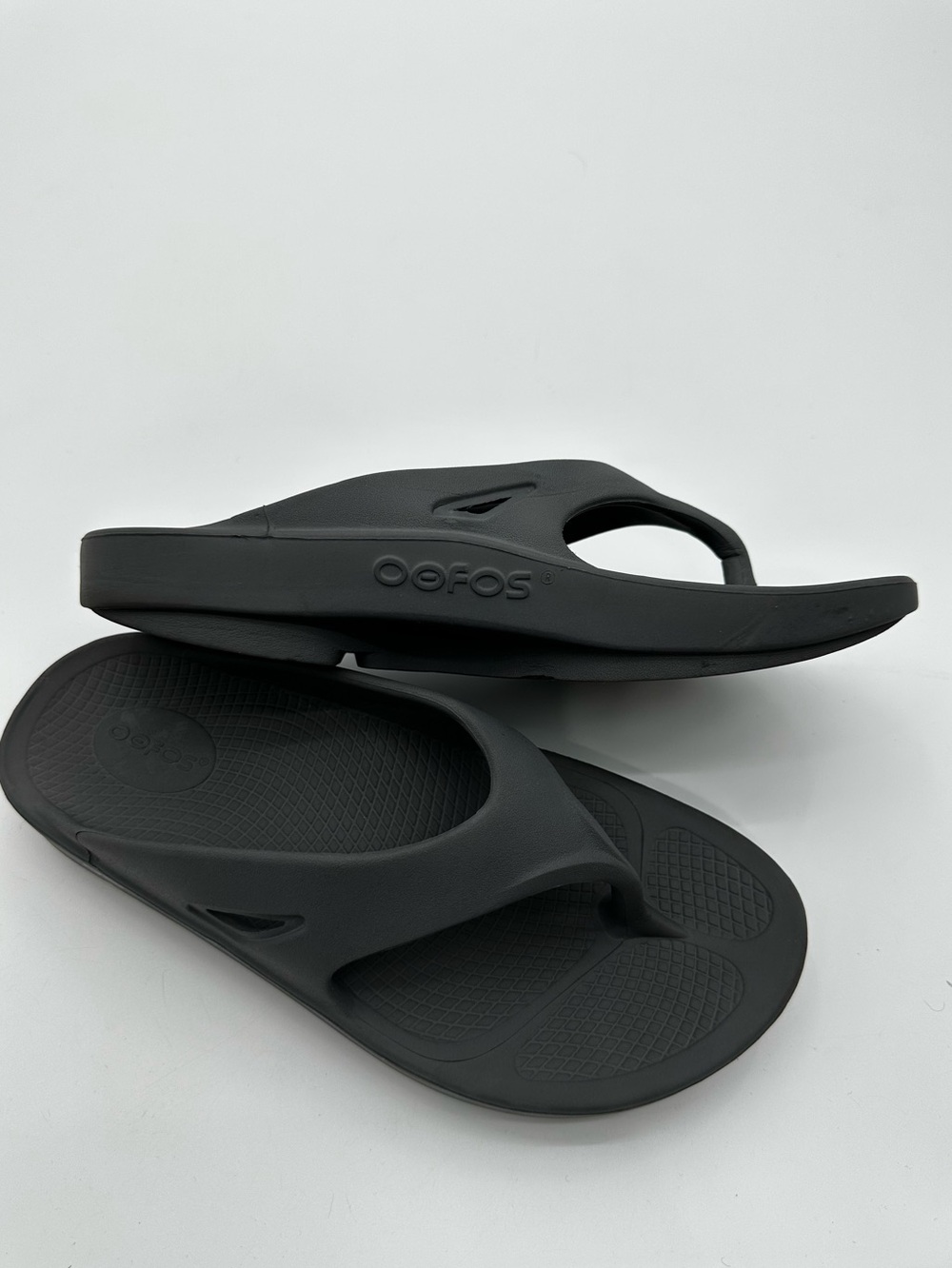 OOFOS Gray Flip Flop Thong Comfort sandals size 10 - Picture 6 of 7
